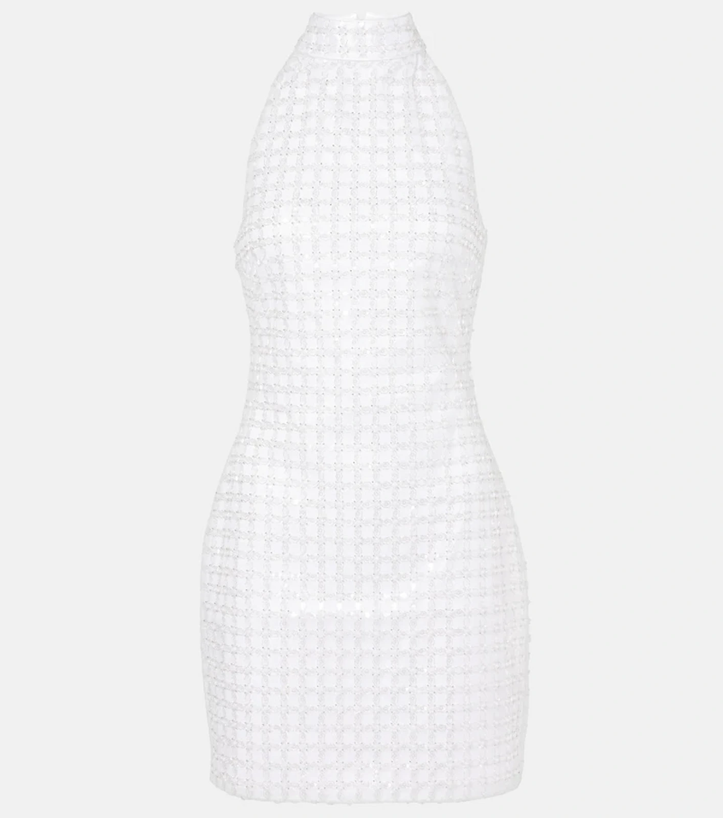 Rotate embellished white mini dress