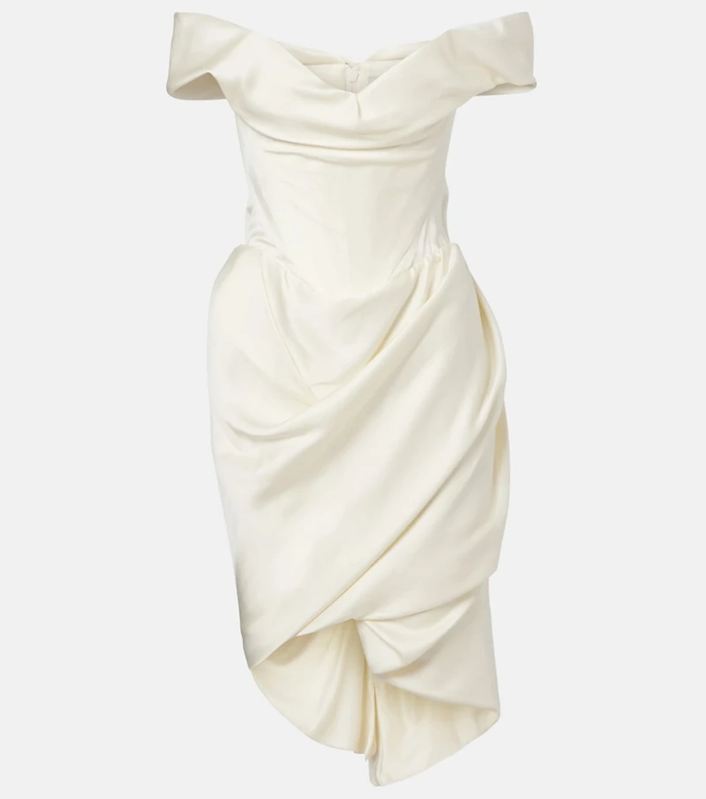 Vivienne Westwood white satin mini dress