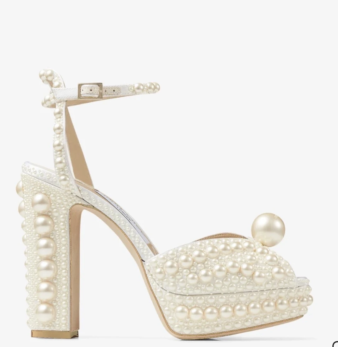 Jimmy Choo pearl platform sandals